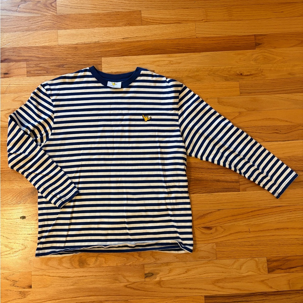 (what it isNt)) Mark Gonzalez Navy Striped Long Sleeve Tee